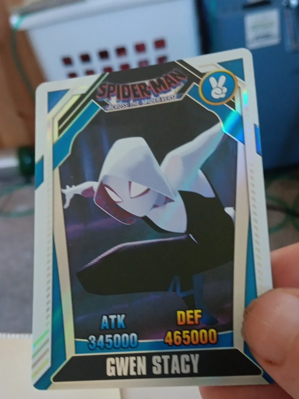 Marvel Gwen Stacy Trading Card - White, Black, Blue